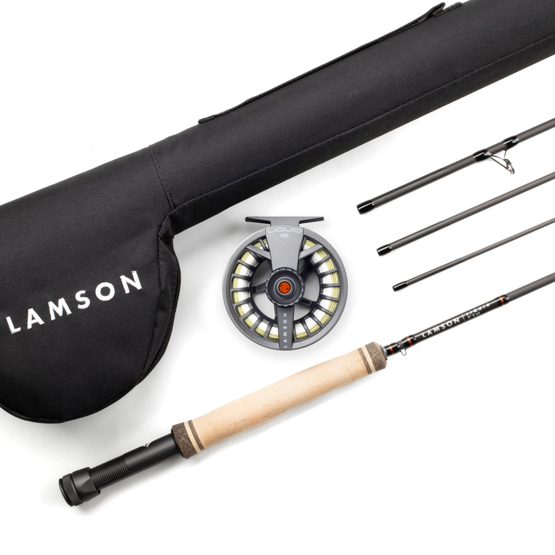 Liquid Outfit W/ Fly Line, Leader and Backing Rods Reel Outfit LAMSON