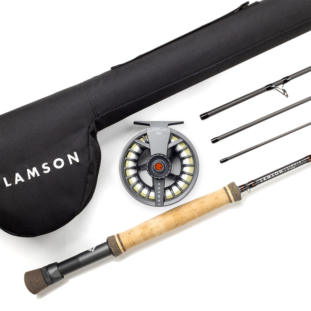 Liquid Outfit W/ Fly Line, Leader and Backing Rods Reel Outfit LAMSON
