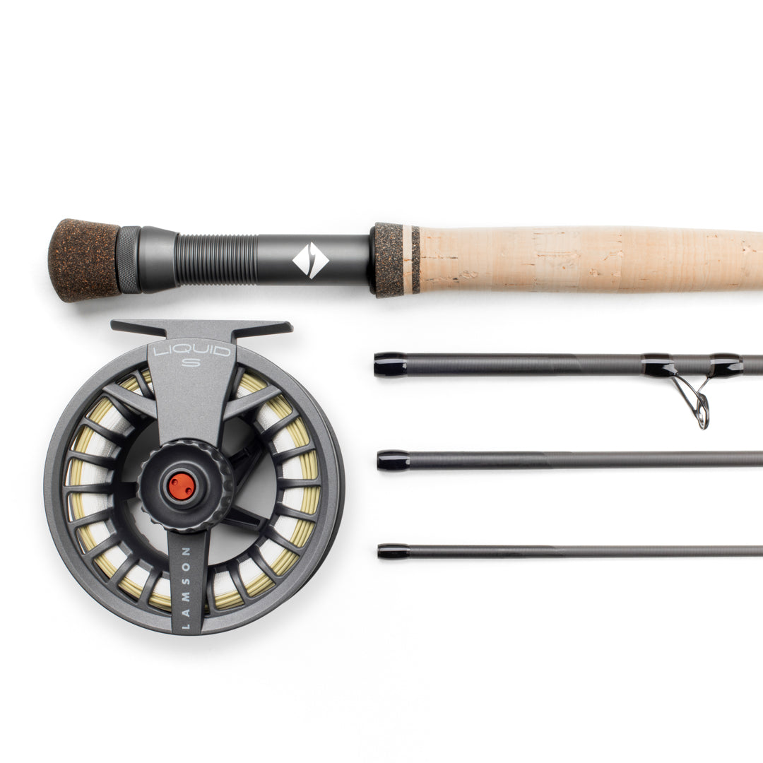 Liquid Outfit W/ Fly Line, Leader and Backing Rods Reel Outfit LAMSON 8WT Outfit Complete